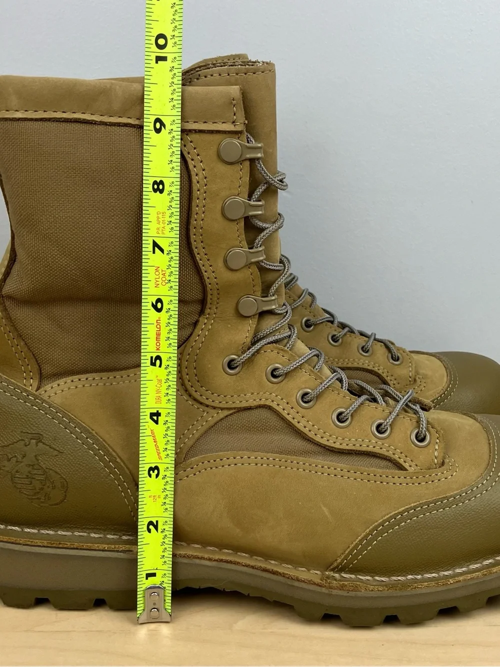 Danner Men’s Size 11.0 R USMC RAT HOT Coyote Combat Military Boots Soft Toe